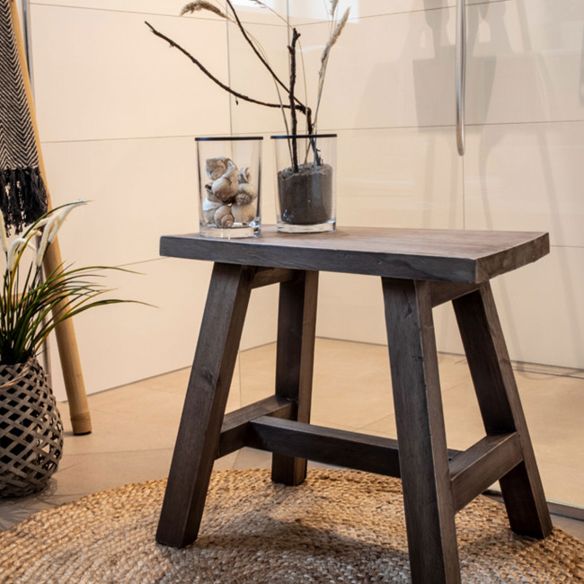 Barcelona - Tabouret en teck H45cm