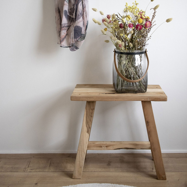 Barcelona - Tabouret en teck H45cm