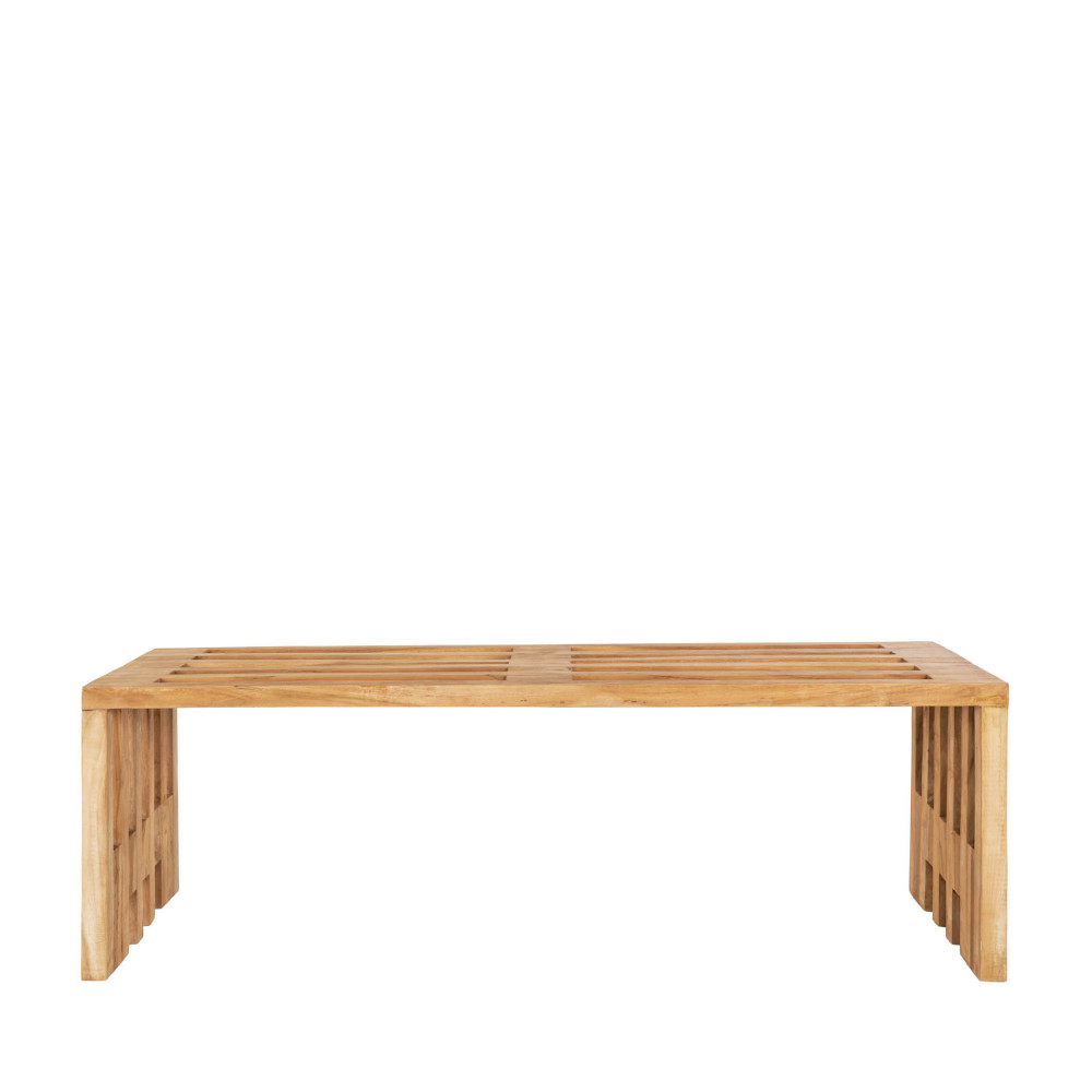 benidorm - banc en teck l140cm - couleur - naturel