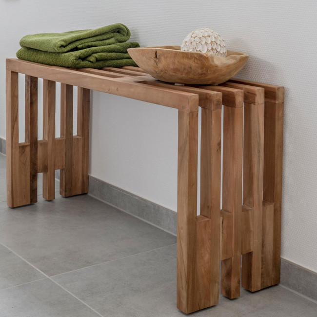 Benidorm - Banc en teck L90cm