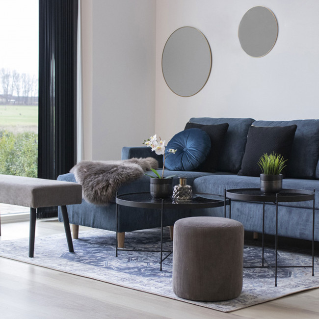Skiby - Banc en velours côtelé L100cm