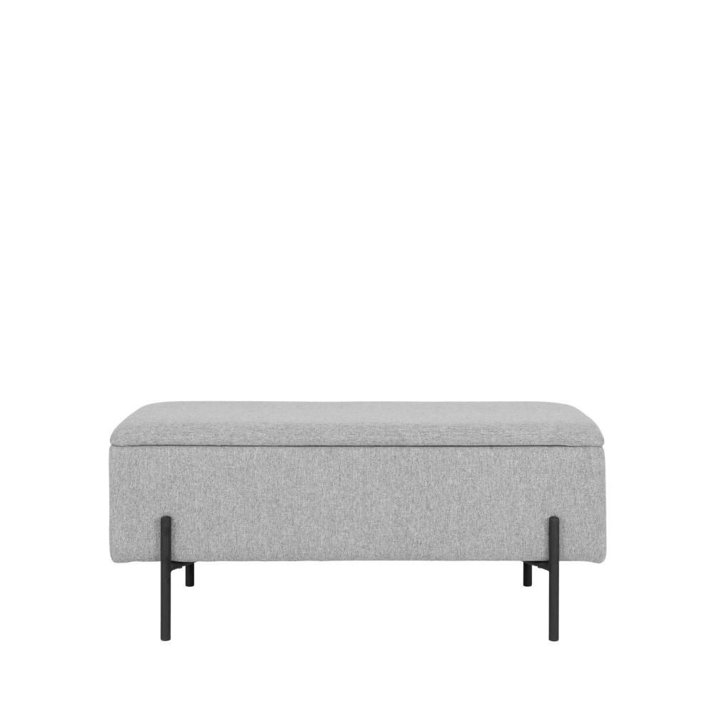 Banc avec coffre de rangement en tissu et métal House Nordic - WATFORD