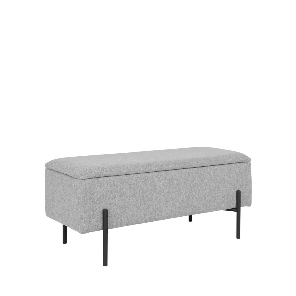 Banc Avec Coffre De Rangement En Tissu