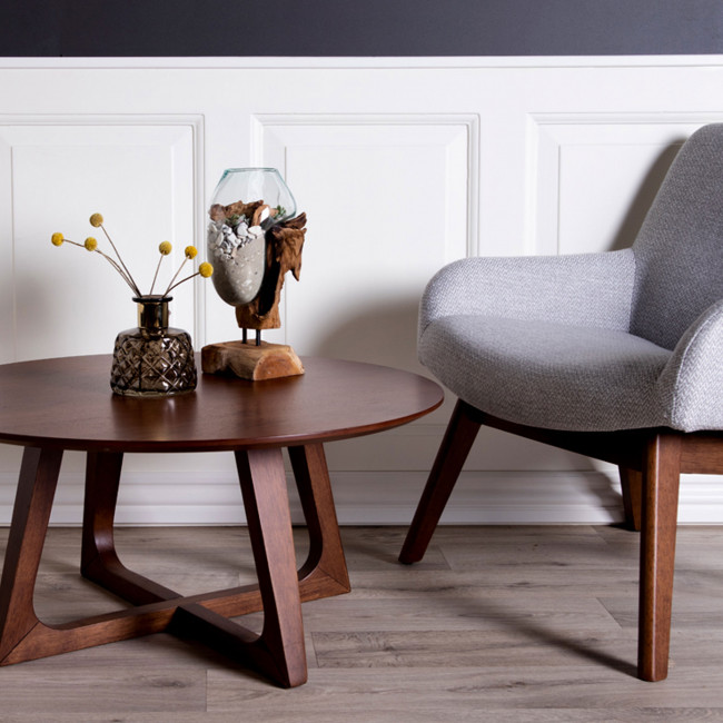 Hellerup – Table basse en bois ø75 cm