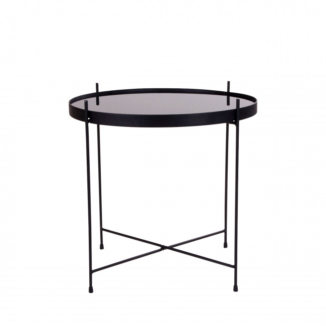 Venezia – Table basse en verre et métal ø48xh48 cm