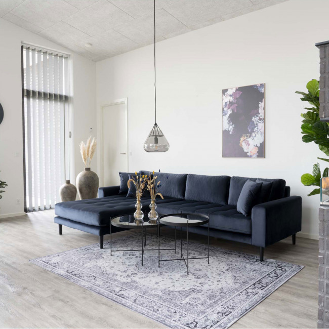 Venezia – Table basse en verre et métal ø48xh48 cm