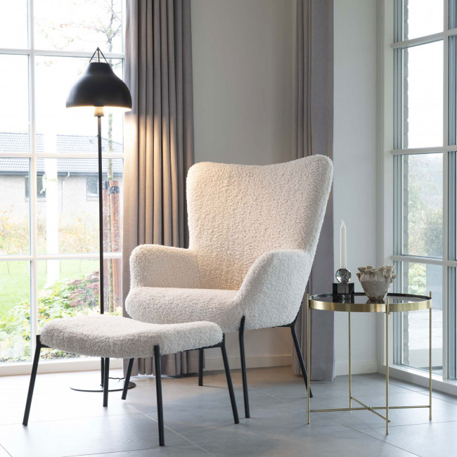 Venezia – Table basse en verre et métal ø48xh48 cm