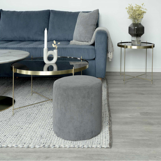 Venezia – Table basse en verre et métal ø48xh48 cm