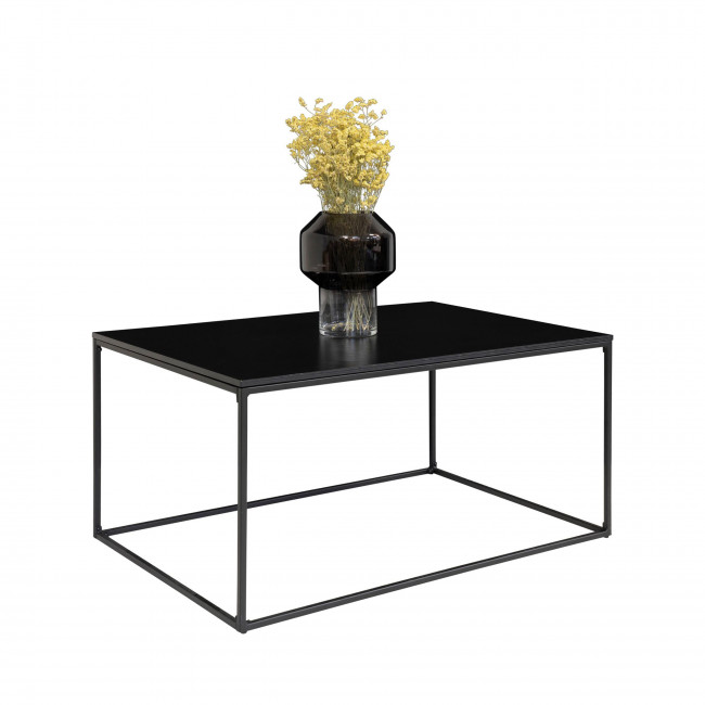 Vita – Table basse en métal et bois 60x90x45 cm