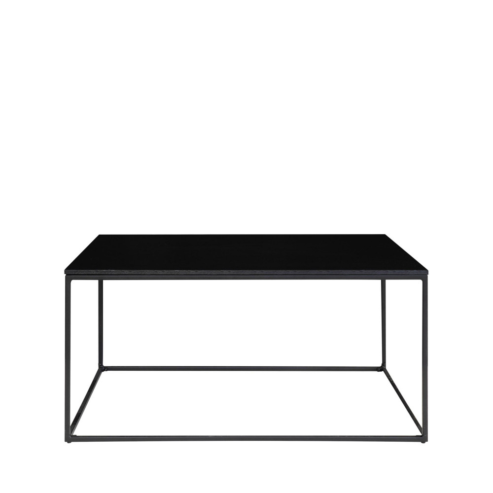 Vita - Table basse en métal et bois - Couleur - Noir