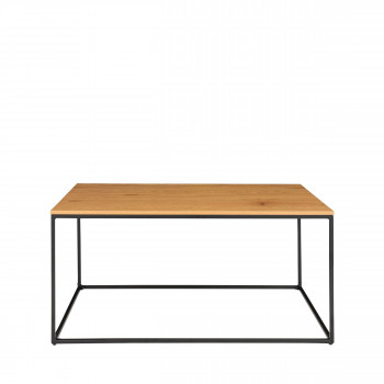 Vita – Table basse en métal et bois 60x90x45 cm