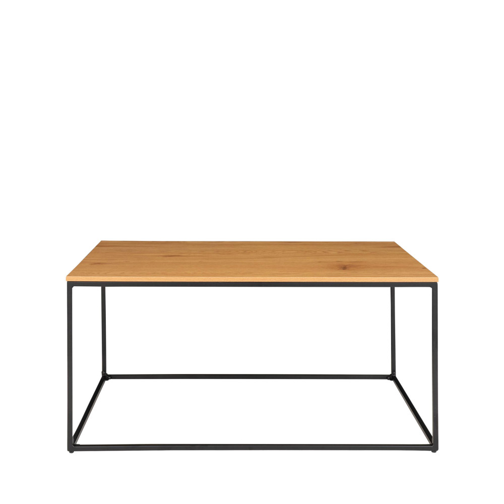 vita - table basse en métal et bois - couleur - bois clair