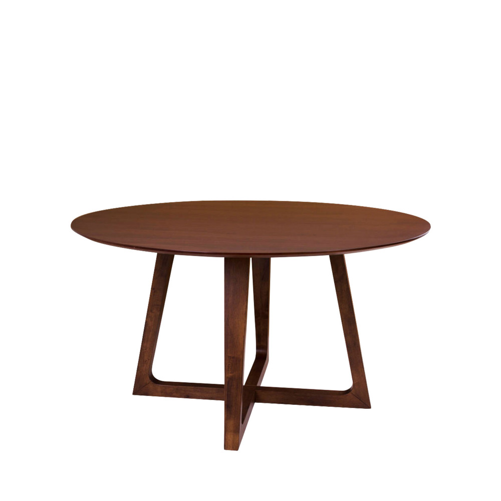 Hellerup - Table à manger en bois ø137 cm - Couleur - Bois foncé