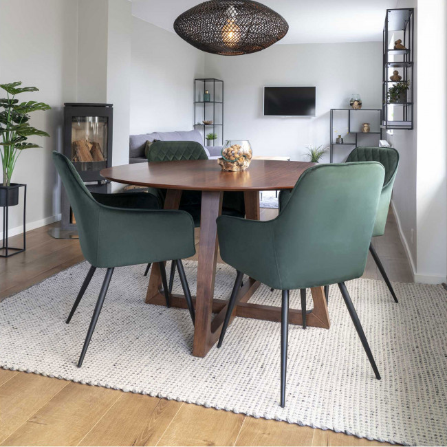 Hellerup – Table à manger en bois Ø137 cm