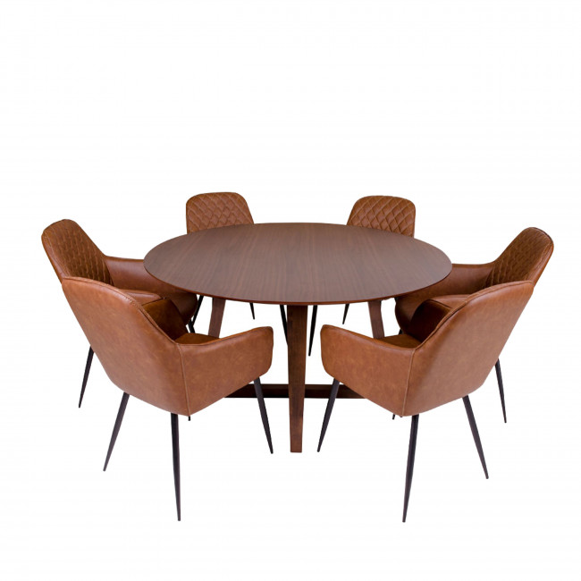 Hellerup – Table à manger en bois Ø137 cm