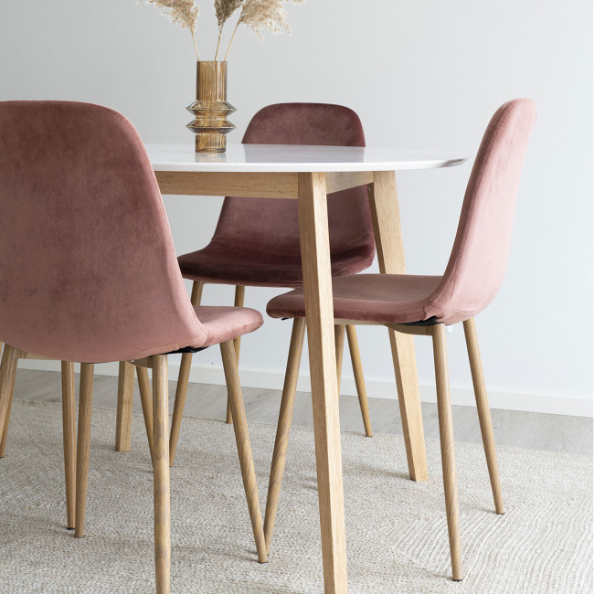 Vojens – Table à manger en bois Ø105xh75 cm