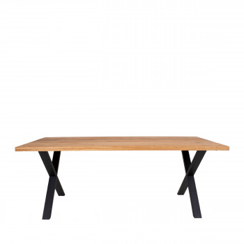 Montpellier – Table à manger en bois et métal 200x95xh75 cm