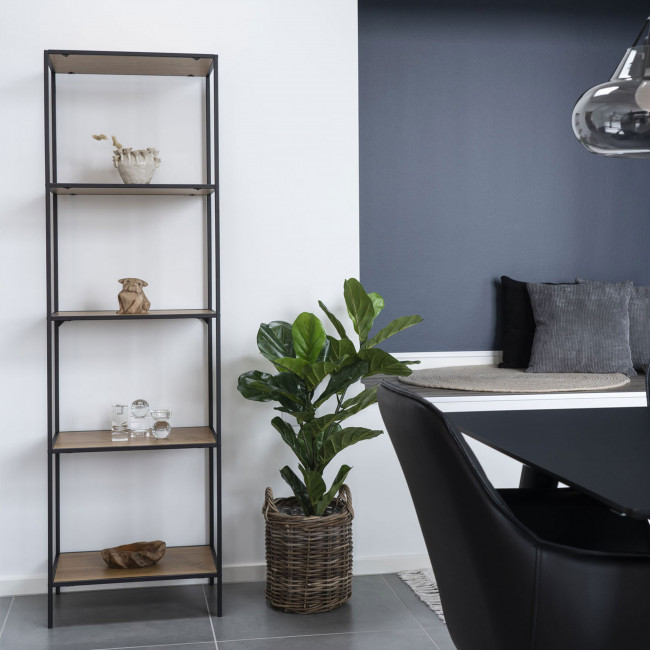 Vita – Etagère en bois et métal 51x36x170 cm
