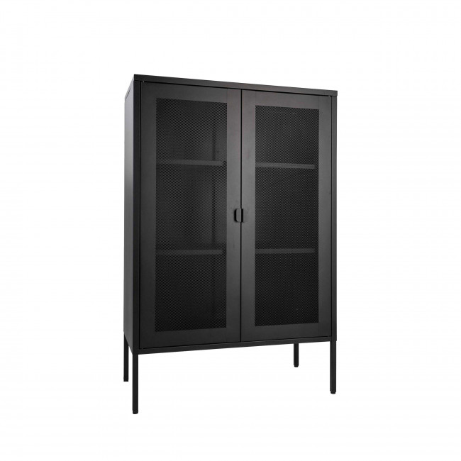 Melbourne – Vaisselier en métal avec portes grillagées