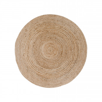 Bombay – Tapis en jute rond naturel