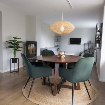 Bombay – Tapis en jute rond naturel
