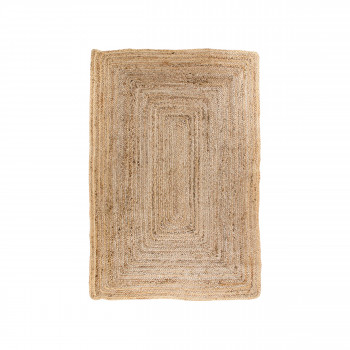 Bombay – Tapis en jute rectangulaire naturel