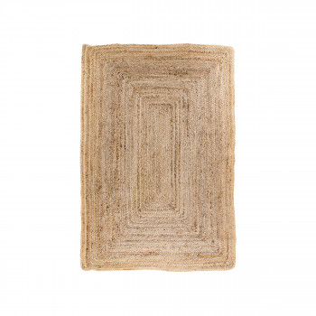 Bombay – Tapis en jute rectangulaire naturel