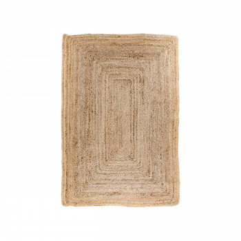 Bombay – Tapis en jute rectangulaire naturel