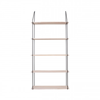 Eindhoven – Etagère en métal et bois 65x17xh145 cm