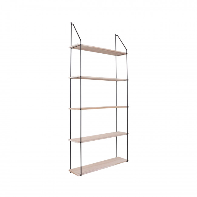 Eindhoven – Etagère en métal et bois 65x17xh145 cm