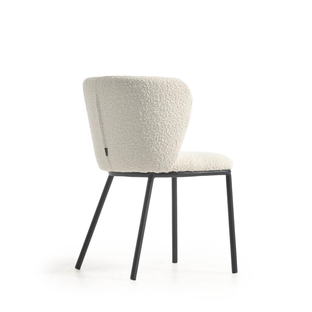 Set de 2 chaises design Cover, Midj blanc pieds bois