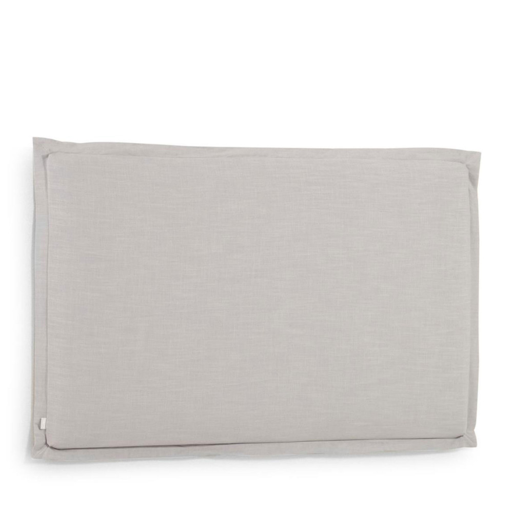 tanit - tête de lit en lin 160x100cm - couleur - gris