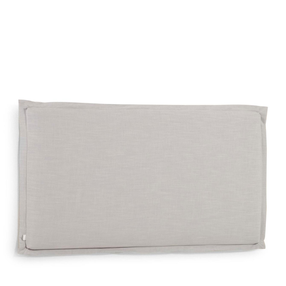 tanit - tête de lit en lin 200x100cm - couleur - gris
