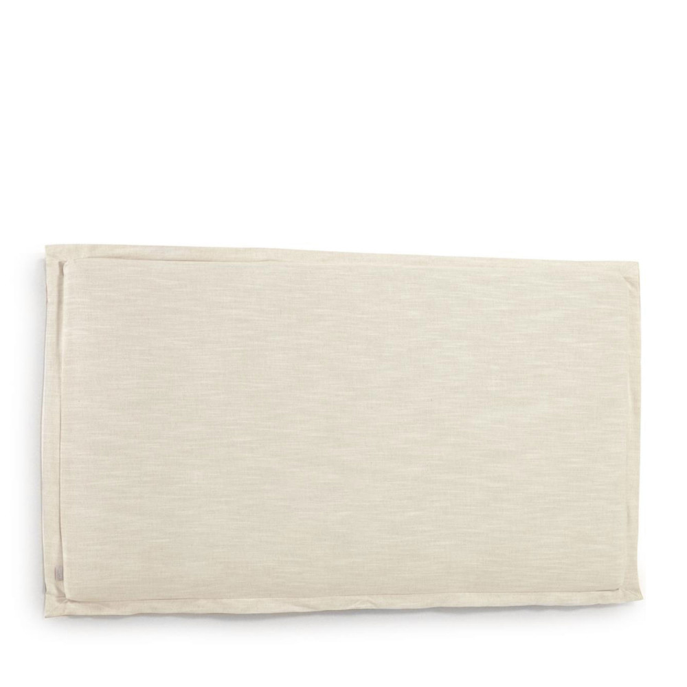 Tanit - Tête de lit en lin 200x100cm - Couleur - Blanc