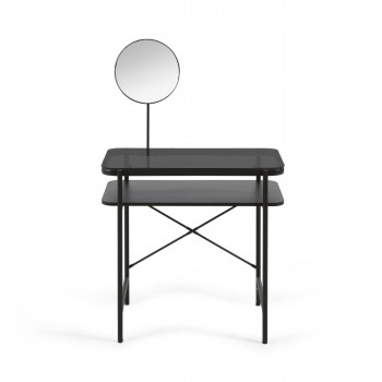 Galatia - Coiffeuse en bois et verre 80x44,5cm