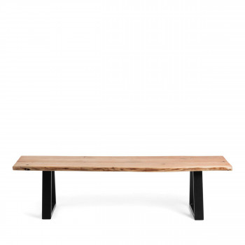 Alaia - Banc en bois d’acacia et métal L160cm
