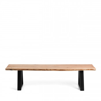 Alaia - Banc en bois d’acacia et métal L180cm