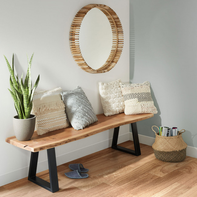 Alaia - Banc en bois d’acacia et métal L180cm