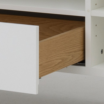Birka - Meuble TV en bois 2 portes 1 tiroir L177cm