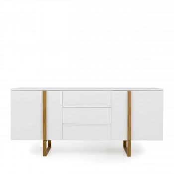 Birka - Buffet en bois 2 portes 3 tiroirs