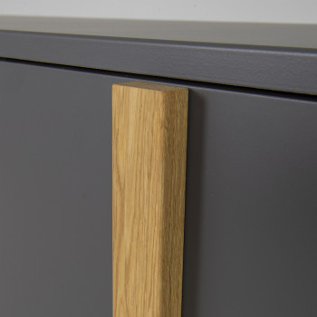 Birka - Buffet en bois 2 portes 3 tiroirs