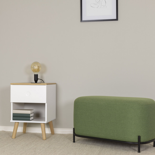 Dot - Table de chevet en bois 1 tiroir