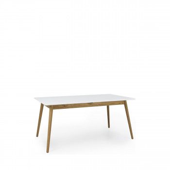 Dot - Table à manger extensible en bois L160-205cm