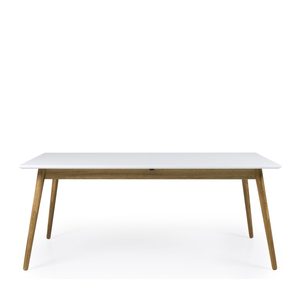 Dot - Table à manger extensible en bois 180-240x90cm - Couleur - Blanc