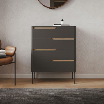 Switch - Commode en bois 4 tiroirs L80cm