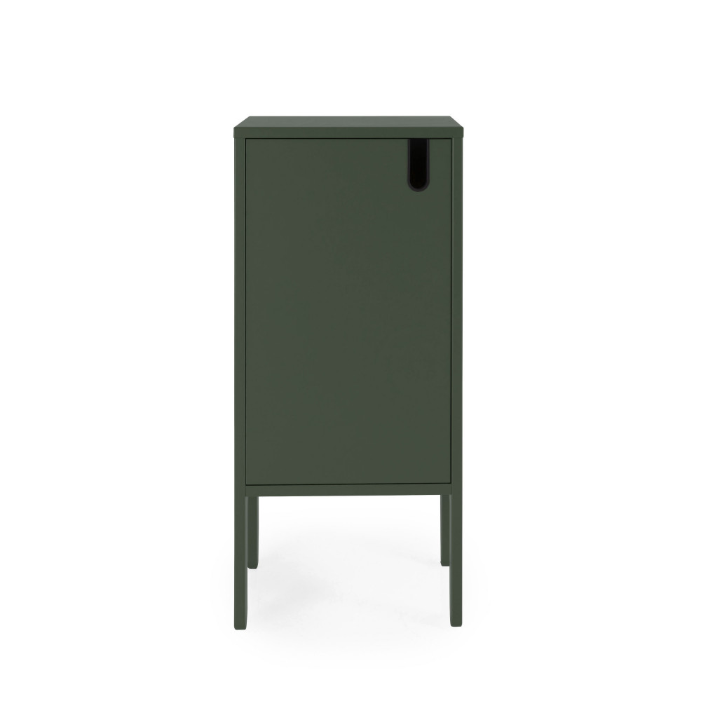 Uno - Petit meuble de rangement en bois H89cm - Couleur - Vert kaki