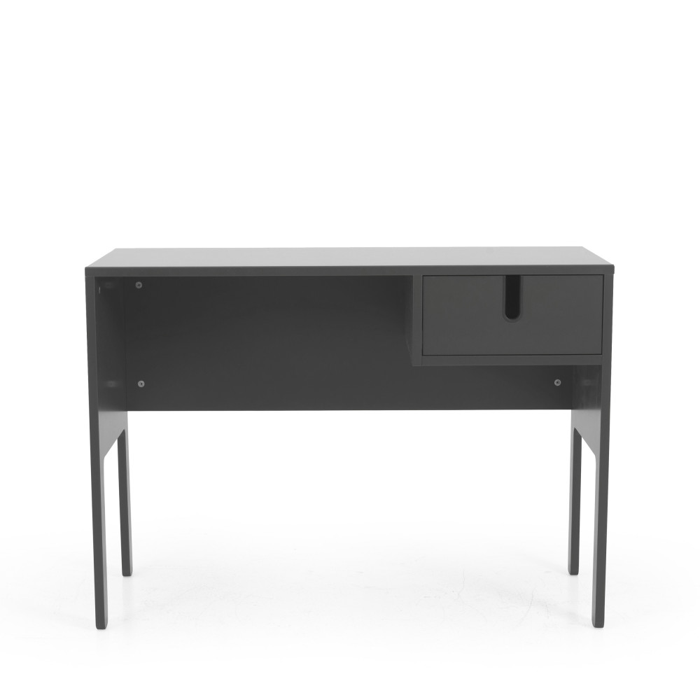 uno - bureau en bois 1 tiroir l105cm - couleur - gris anthracite