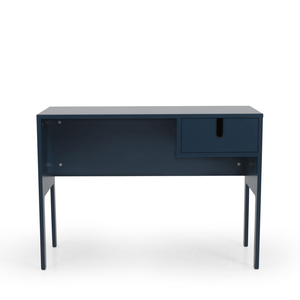 Uno - Bureau en bois 1 tiroir L105cm - Couleur - Bleu Canard