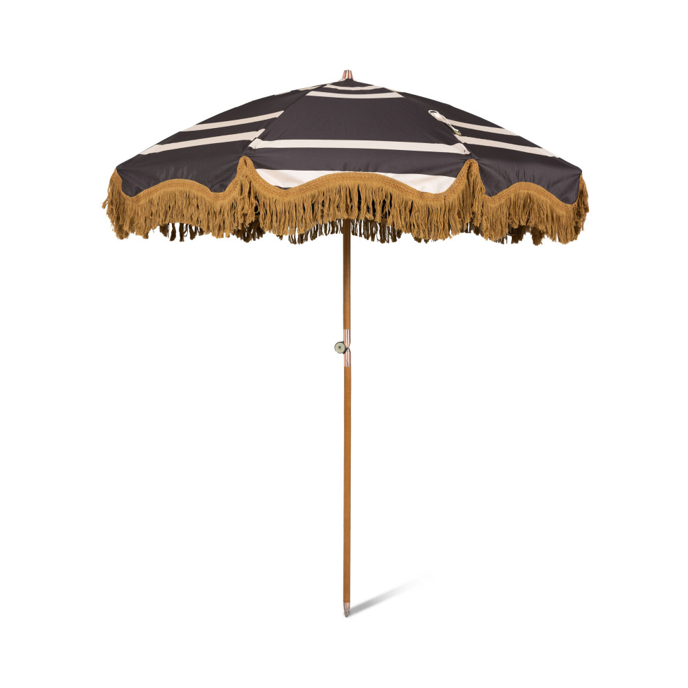 Paola - Parasol vintage ø200cm - Couleur - Noir