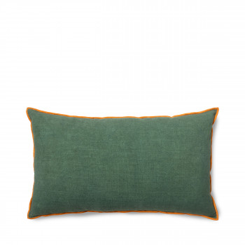 Silvana - Coussin lin et coton bord contrastant 35x60 cm